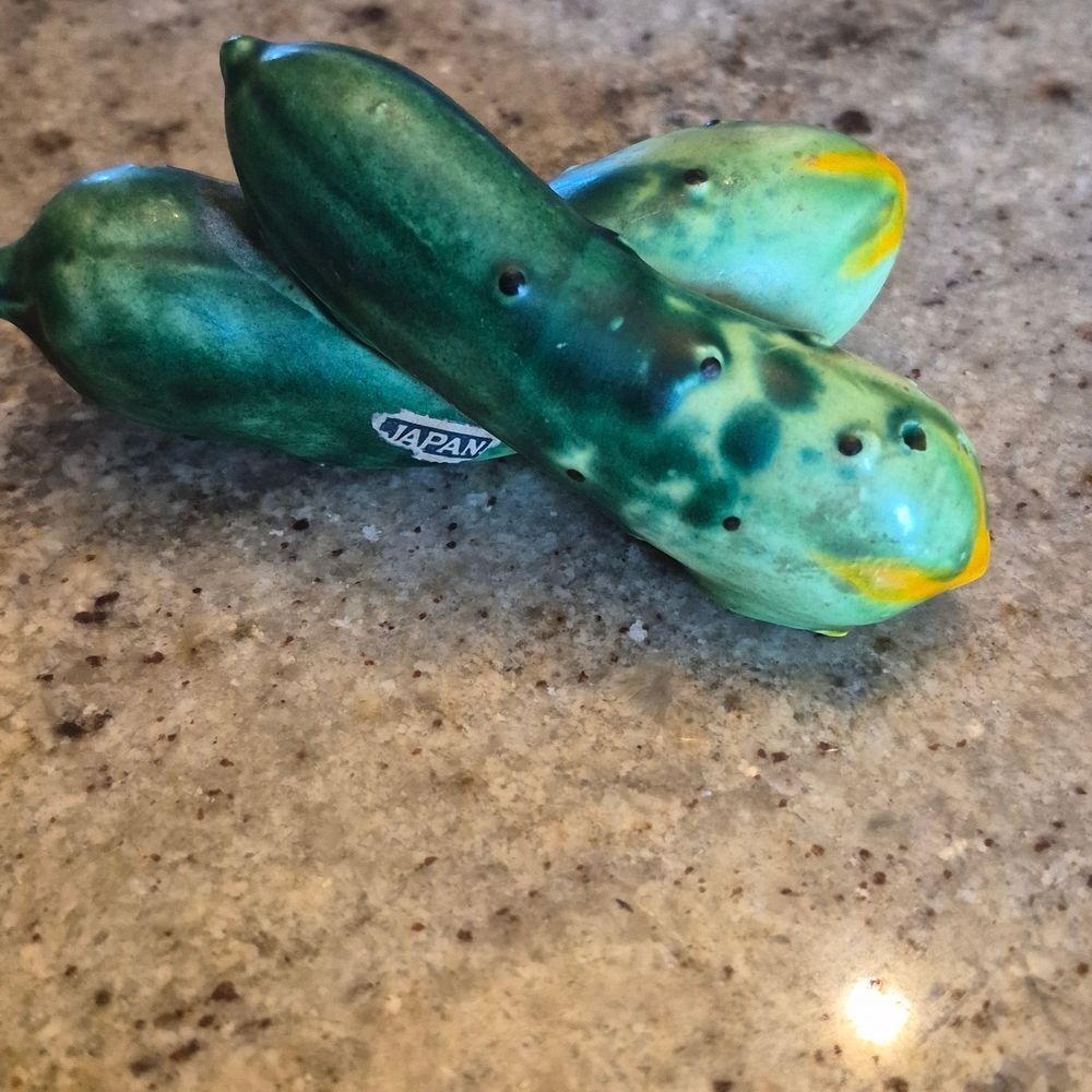 Ceramic Cucumber Figurines